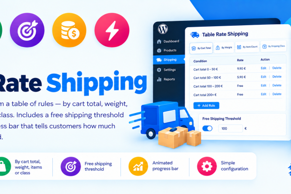 Aaima Table Rate Shipping